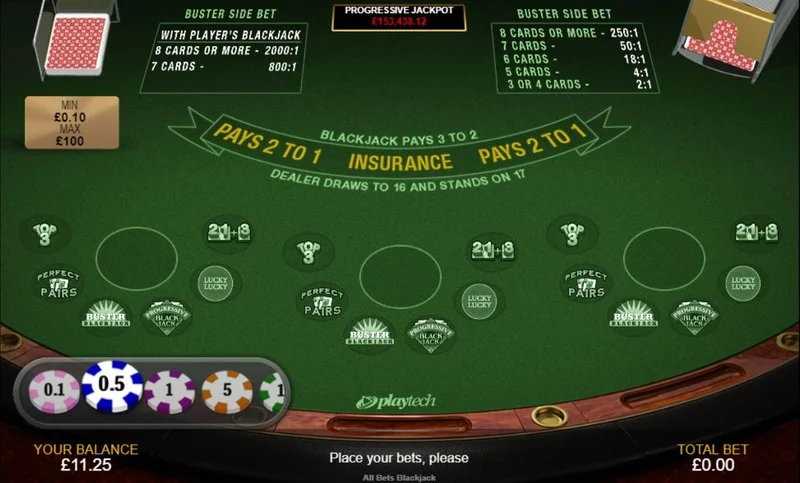 live blackjack by all bets